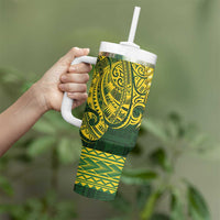 Samoa SUP Tumbler With Handle Samoan Motif Patterns - Polynesian Pride