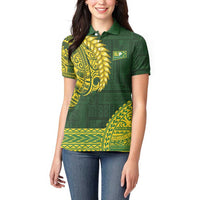 Samoa SUP Women Polo Shirt Samoan Motif Patterns - Polynesian Pride