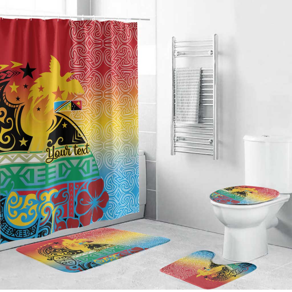 Personalised Torba PNG Day Bathroom Set Oro Tapa Pattern - Polynesian Pride