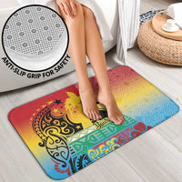 Personalised Torba PNG Day Bathroom Set Oro Tapa Pattern - Polynesian Pride