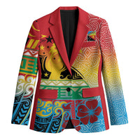 Personalised Torba PNG Day Blazer Oro Tapa Pattern - Polynesian Pride