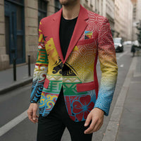 Personalised Torba PNG Day Blazer Oro Tapa Pattern - Polynesian Pride