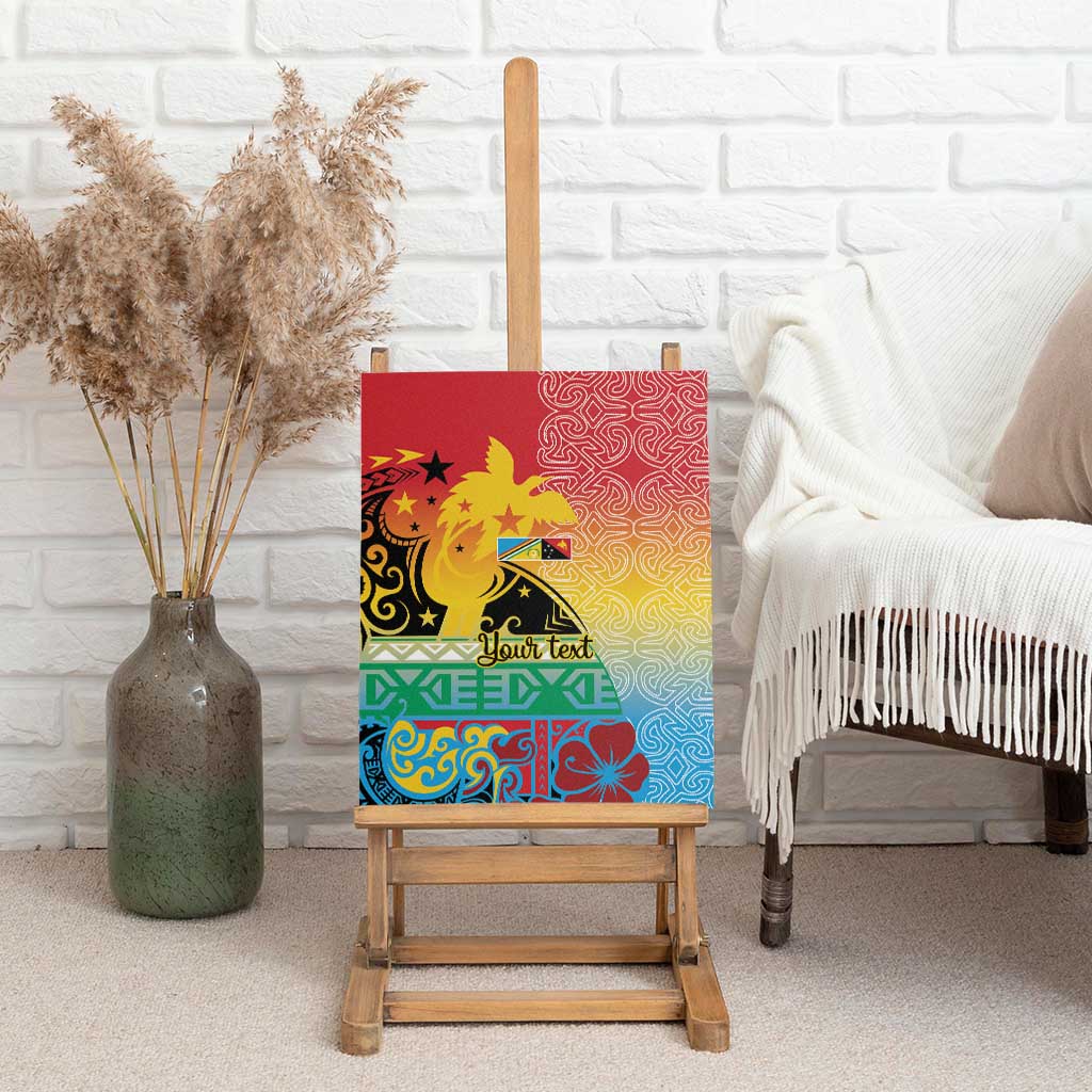 Personalised Torba PNG Day Canvas Wall Art Oro Tapa Pattern - Polynesian Pride