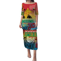 Personalised Torba PNG Day Puletasi Oro Tapa Pattern - Polynesian Pride