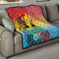 Personalised Torba PNG Day Quilt Oro Tapa Pattern - Polynesian Pride