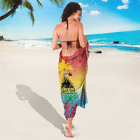 Personalised Torba PNG Day Sarong Oro Tapa Pattern - Polynesian Pride