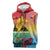 Personalised Torba PNG Day Sleeveless Zip Hoodie Oro Tapa Pattern - Polynesian Pride