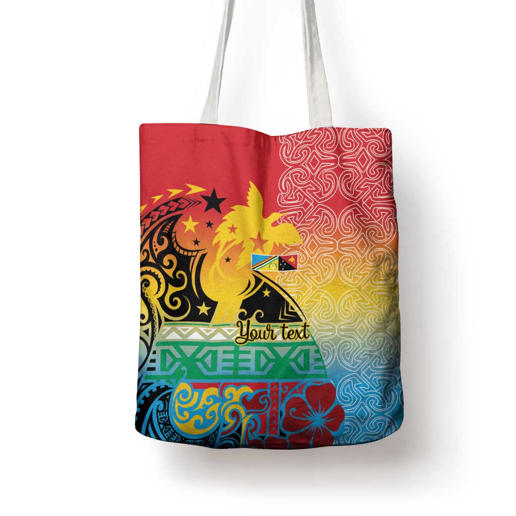 Personalised Torba PNG Day Tote Bag Oro Tapa Pattern - Polynesian Pride