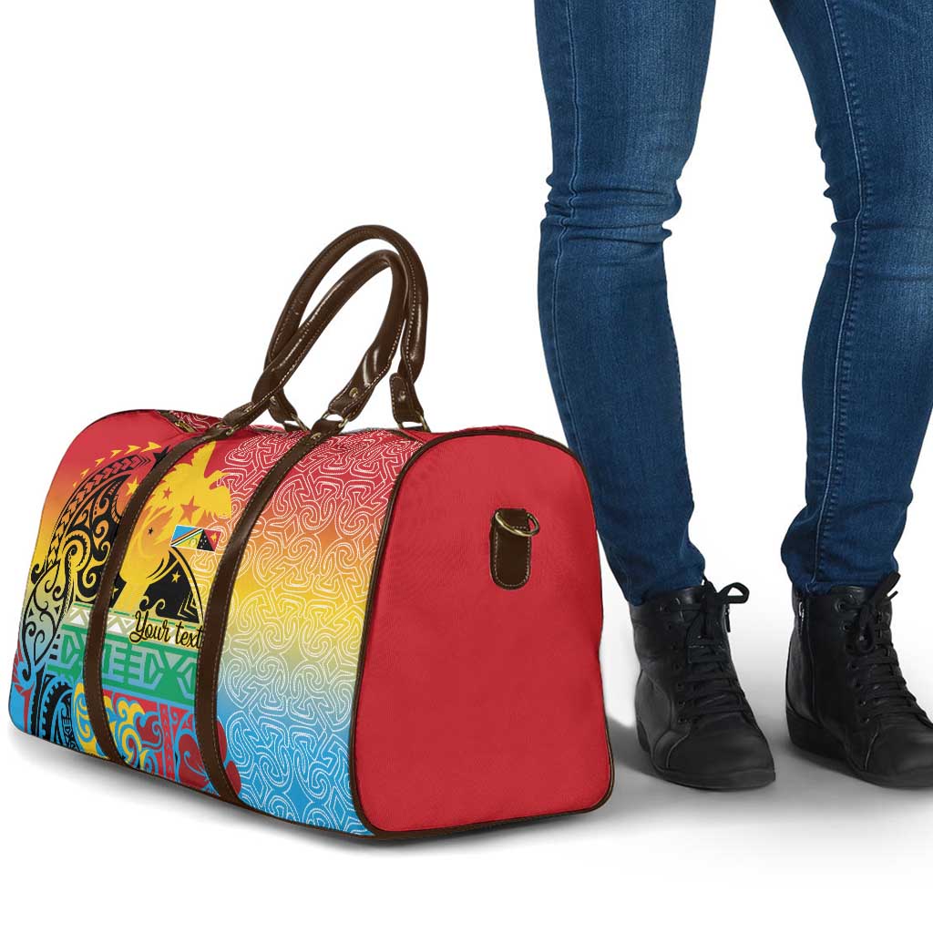 Personalised Torba PNG Day Travel Bag Oro Tapa Pattern - Polynesian Pride