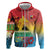 Personalised Torba PNG Day Zip Hoodie Oro Tapa Pattern - Polynesian Pride