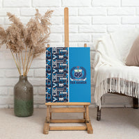 Samoan Warrior Island Heritage Canvas Wall Art Ocean Island Geometry Blue Style LT9 - Polynesian Pride