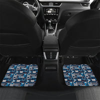 Samoan Warrior Island Heritage Car Mats Ocean Island Geometry Blue Style LT9 Set 2pcs - Back Blue - Polynesian Pride