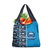 Samoan Warrior Island Heritage Grocery Bag Ocean Island Geometry Blue Style LT9 1-pack One Size Blue - Polynesian Pride
