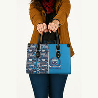 Samoan Warrior Island Heritage Leather Bag Ocean Island Geometry Blue Style LT9 - Polynesian Pride