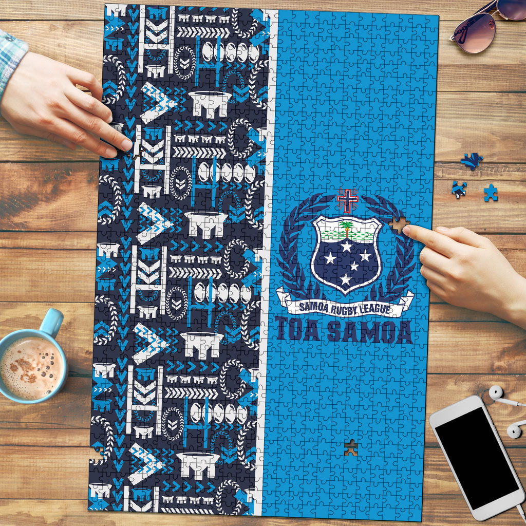 Samoan Warrior Island Heritage Puzzle Ocean Island Geometry Blue Style LT9 Blue - Polynesian Pride