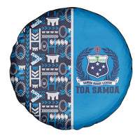 Samoan Warrior Island Heritage Spare Tire Cover Ocean Island Geometry Blue Style LT9 - Polynesian Pride