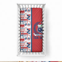 Samoan Warrior Island Heritage Baby Bed Cover Ocean Island Geometry Red Style LT9 28 × 52 in Red - Polynesian Pride