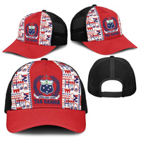 Samoan Warrior Island Heritage Baseball Net Cap Ocean Island Geometry Red Style LT9 - Polynesian Pride