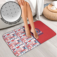 Samoan Warrior Island Heritage Bathroom Set Ocean Island Geometry Red Style LT9 - Polynesian Pride