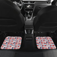 Samoan Warrior Island Heritage Car Mats Ocean Island Geometry Red Style LT9 Set 2pcs - Back Red - Polynesian Pride