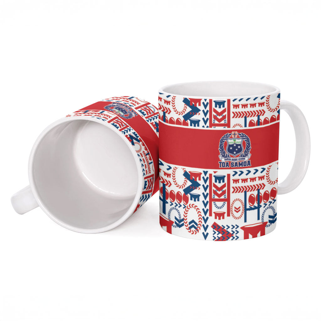 Samoan Warrior Island Heritage Ceramic Mug Ocean Island Geometry Red Style LT9 - Polynesian Pride