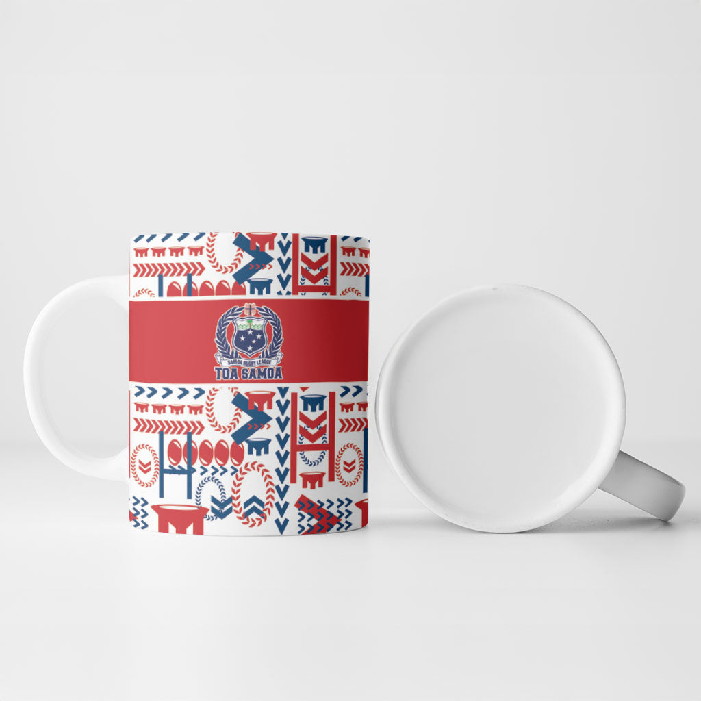 Samoan Warrior Island Heritage Ceramic Mug Ocean Island Geometry Red Style LT9 - Polynesian Pride