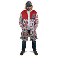 Samoan Warrior Island Heritage Cloak Ocean Island Geometry Red Style LT9 - Polynesian Pride