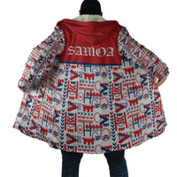 Samoan Warrior Island Heritage Cloak Ocean Island Geometry Red Style LT9 - Polynesian Pride