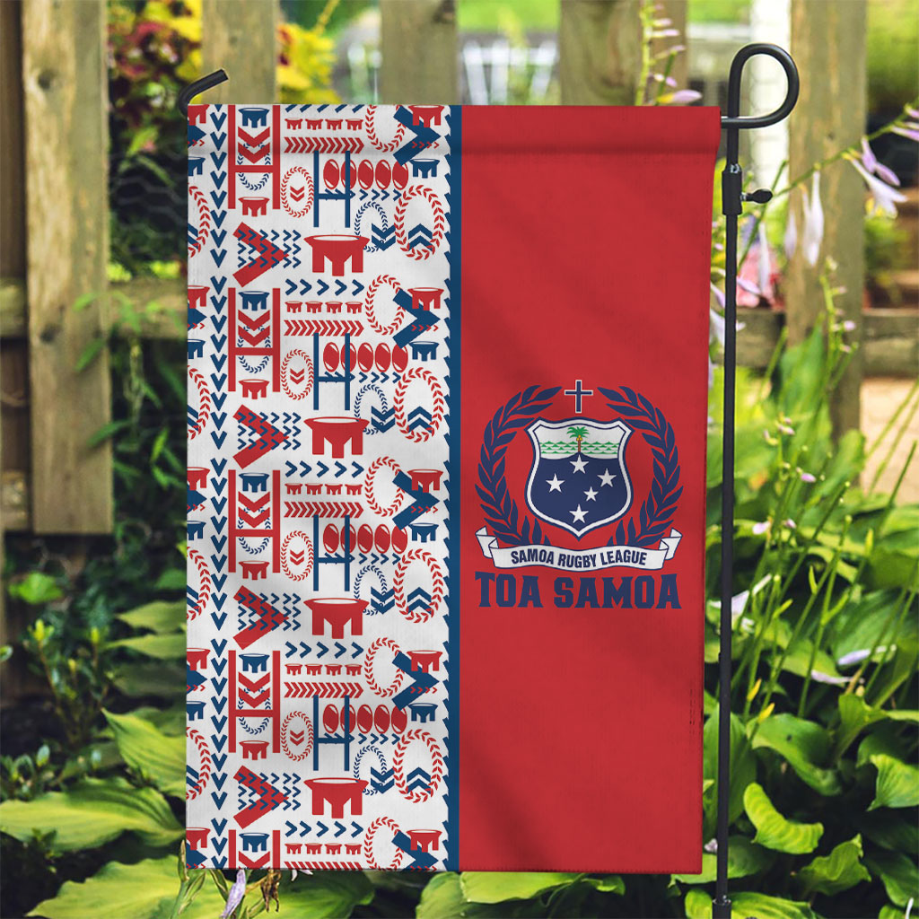 Samoan Warrior Island Heritage Garden Flag Ocean Island Geometry Red Style LT9 Garden Flag Red - Polynesian Pride