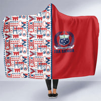 Samoan Warrior Island Heritage Hooded Blanket Ocean Island Geometry Red Style LT9 One Size Red - Polynesian Pride