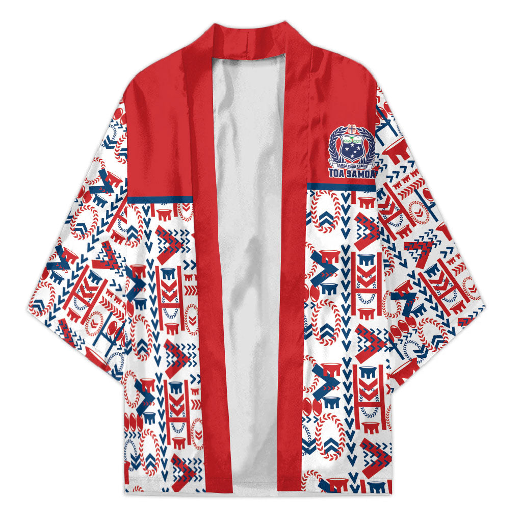 Samoan Warrior Island Heritage Kimono Ocean Island Geometry Red Style LT9 Unisex Red - Polynesian Pride