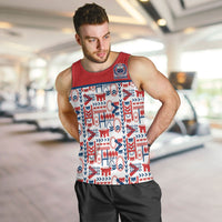 Samoan Warrior Island Heritage Men Tank Top Ocean Island Geometry Red Style LT9 Red - Polynesian Pride