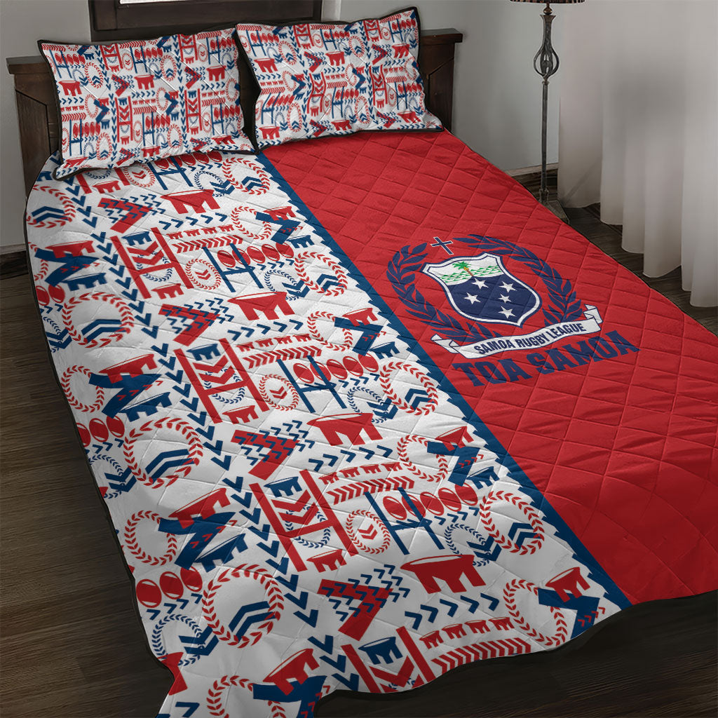 Samoan Warrior Island Heritage Quilt Bed Set Ocean Island Geometry Red Style LT9 Red - Polynesian Pride