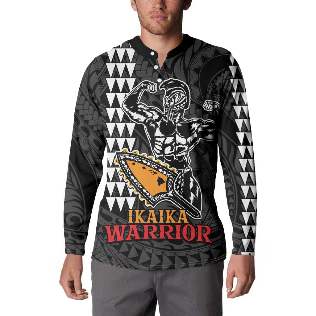 Aloha Spirit Ikaika Warrior Helmet Button Sweatshirt