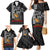 Aloha Spirit Ikaika Warrior Helmet Family Matching Mermaid Dress and Hawaiian Shirt