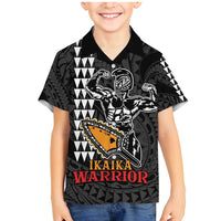 Aloha Spirit Ikaika Warrior Helmet Family Matching Mermaid Dress and Hawaiian Shirt