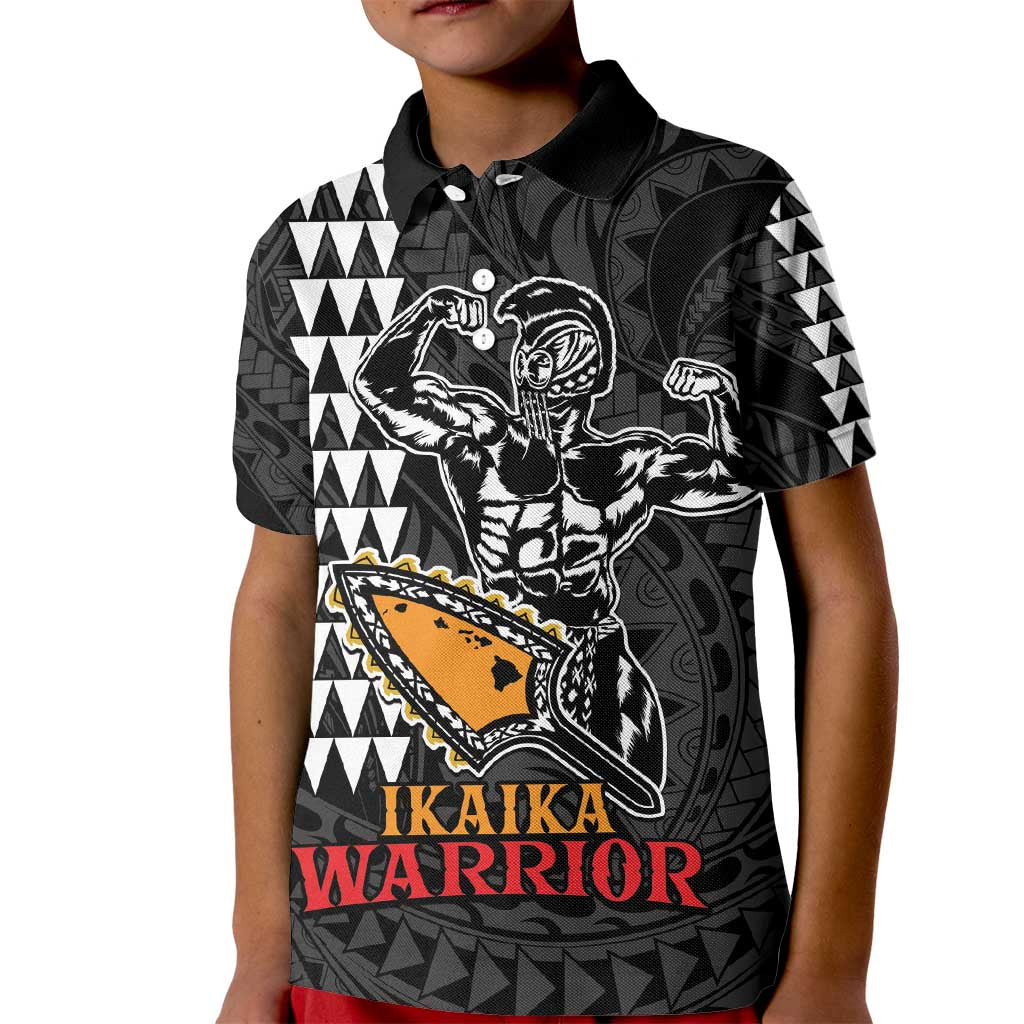 Aloha Spirit Ikaika Warrior Helmet Kid Polo Shirt