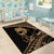 Ikaika Hawaiian Mythic Koa Tribal Warrior Area Rug