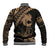 Ikaika Hawaiian Mythic Koa Tribal Warrior Baseball Jacket