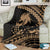 Ikaika Hawaiian Mythic Koa Tribal Warrior Blanket