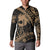 Ikaika Hawaiian Mythic Koa Tribal Warrior Button Sweatshirt