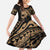 Ikaika Hawaiian Mythic Koa Tribal Warrior Family Matching Puletasi and Hawaiian Shirt