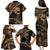 Ikaika Hawaiian Mythic Koa Tribal Warrior Family Matching Puletasi and Hawaiian Shirt