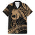 Ikaika Hawaiian Mythic Koa Tribal Warrior Family Matching Puletasi and Hawaiian Shirt