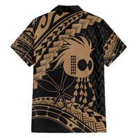 Ikaika Hawaiian Mythic Koa Tribal Warrior Family Matching Puletasi and Hawaiian Shirt