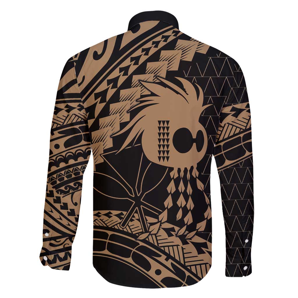 Ikaika Hawaiian Mythic Koa Tribal Warrior Family Matching Puletasi and Hawaiian Shirt