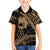 Ikaika Hawaiian Mythic Koa Tribal Warrior Family Matching Puletasi and Hawaiian Shirt