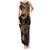 Ikaika Hawaiian Mythic Koa Tribal Warrior Family Matching Tank Maxi Dress and Hawaiian Shirt