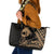 Ikaika Hawaiian Mythic Koa Tribal Warrior Leather Tote Bag