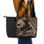 Ikaika Hawaiian Mythic Koa Tribal Warrior Leather Tote Bag